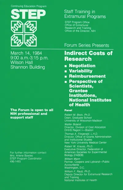 Indirect costs of research by National Institutes of Health, 1984 — digital art print download