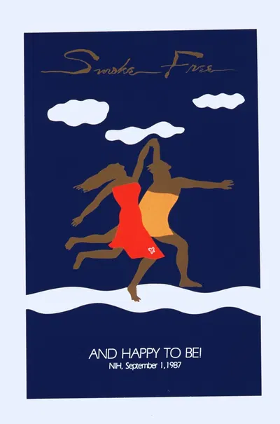 Smoke free, and happy to be! by National Institutes of Health, 1987 — digital art print download