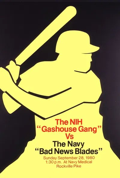 The NIH Gashouse Gang vs the Navy Bad News Blades by National Institutes of Health, 1980 — digital art print download
