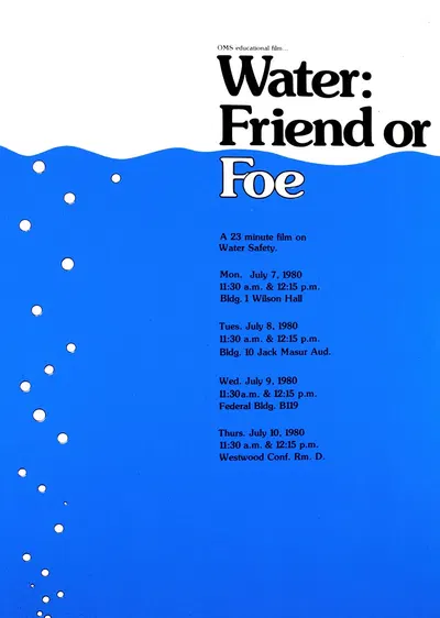 Water; friend or foe by National Institutes of Health, 1980 — digital art print download