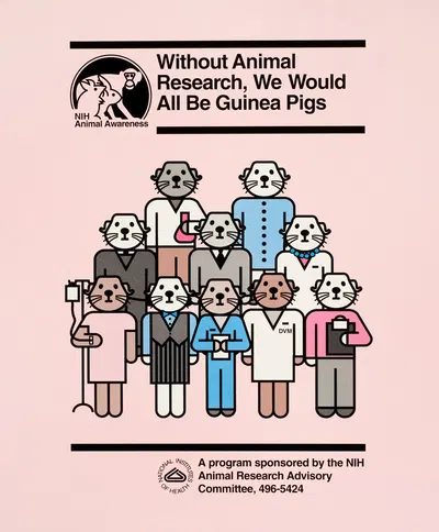 Without animal research, we would all be guinea pigs by National Institutes of Health — digital art print download