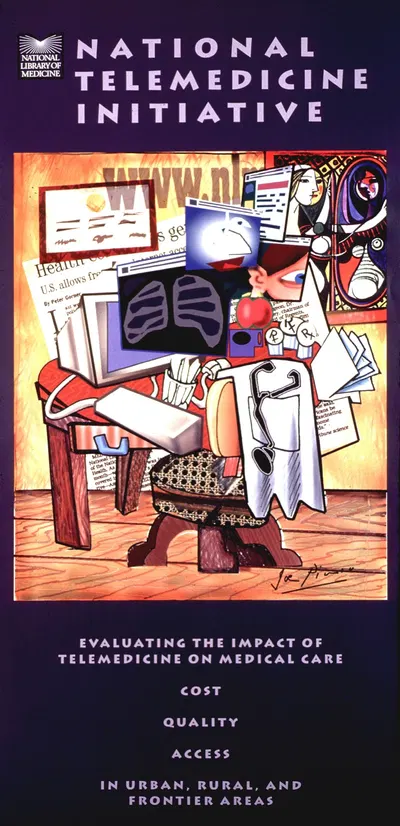 National telemedicine initiative by National Library of Medicine, 2001 — digital art print download