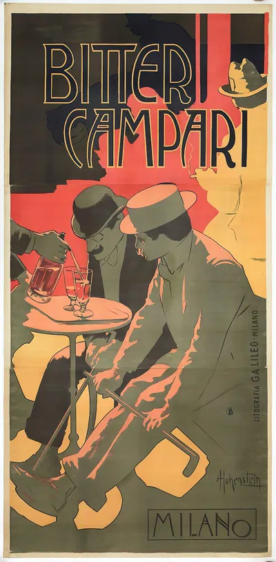 Bitter Campari by Adolfo Hohenstein, 1899 — digital art print download