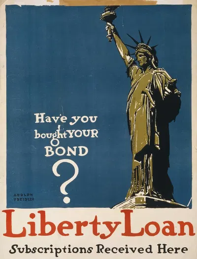 Have you bought your bond by Adolph Treidler, 1917 — digital art print download
