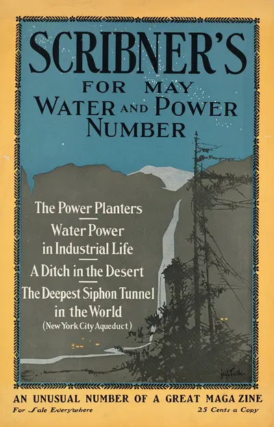 Scribner's for May, water & power number by Adolph Treidler — digital art print download