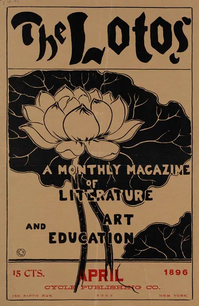The lotos, a monthly magazine of literature & art education, April by Артур Уэсли Доу, 1896 — digital art print download