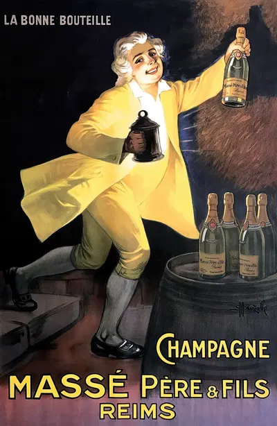 Champagne Masse’ Pere Et Fils, Reims by Marcellin Auzolle, 1925 — digital art print download