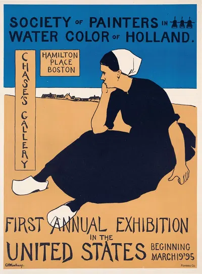 Society of painters in water color of Holland by Чарльз Херберт Вудбери, 1895 — digital art print download