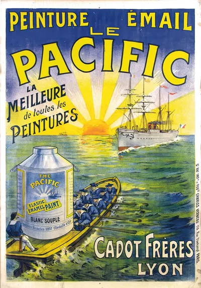 Le Pacific by Imp. Charles Verneau, 1900 — digital art print download