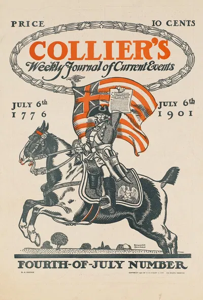 Collier's weekly journal of current events, Fourth-of-July number by Эдвард Пэнфилд, 1901 — digital art print download