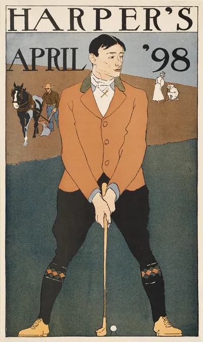 Harper's April '98 by Эдвард Пэнфилд, 1898 — digital art print download