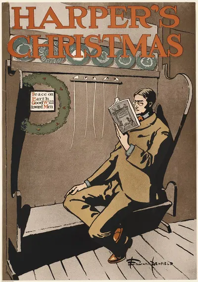 Harper's Christmas by Эдвард Пэнфилд, 1897 — digital art print download