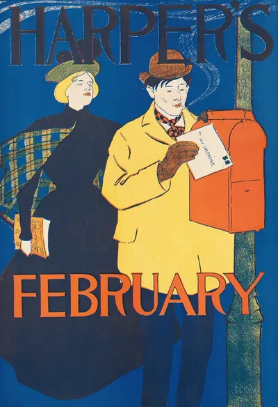 Harper's February by Эдвард Пэнфилд, 1895 — digital art print download