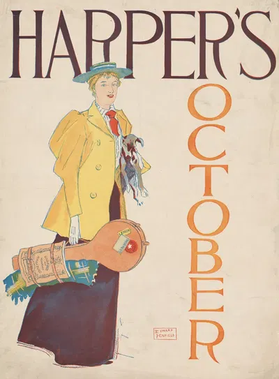 Harper's October by Эдвард Пэнфилд, 1893 — digital art print download