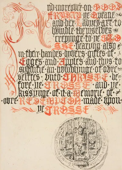 Title page design, Scribner’s Magazine by Эдвин Остин Эбби, 1894 — digital art print download