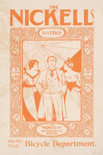 The Nickell for November by Elisha Brown Bird, 1896 — digital art print download