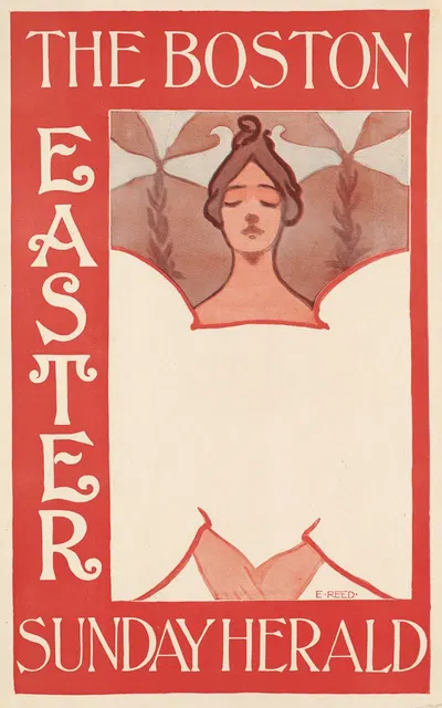 The Boston Sunday herald, Easter by Ethel Reed, 1890-1920 — digital art print download