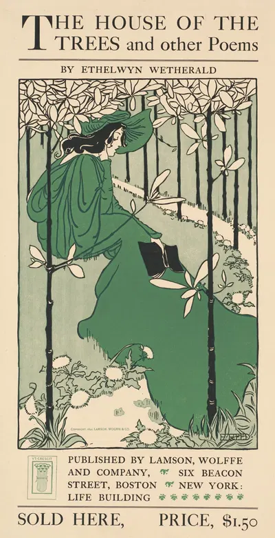 The house of the trees & other poems by Ethel Reed, 1895 — digital art print download