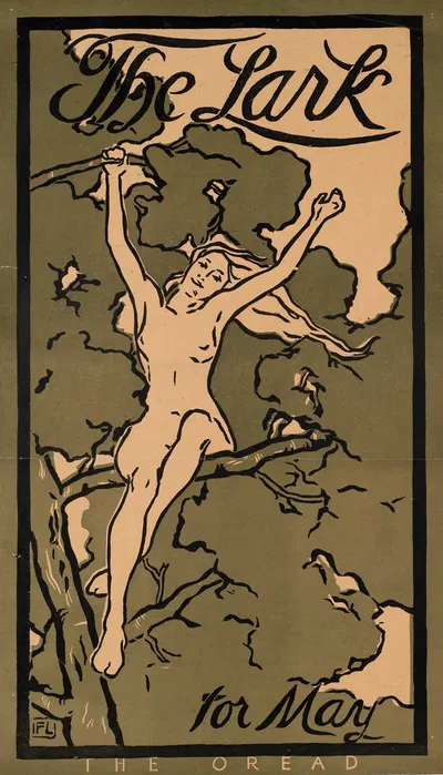The lark for May by Florence Lundborg, 1896 — digital art print download