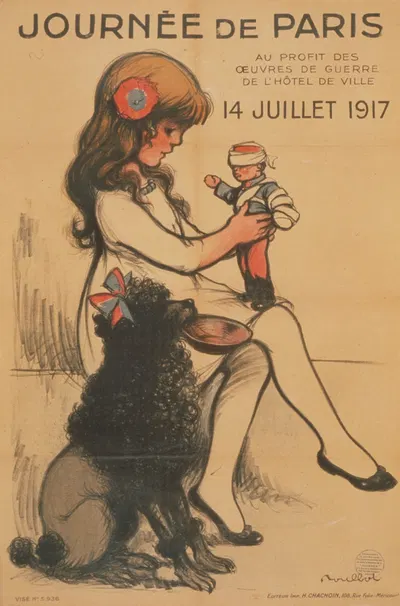Journée de Paris . . . 14 Juillet 1917 by Франсиск Пульбо, 1917 — digital art print download