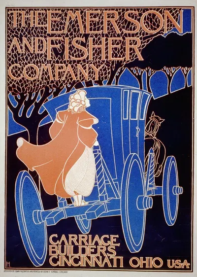 The Emerson & Fisher Company, carriage builders, Cincinnati, Ohio by Frank Hazenplug, 1896 — digital art print download