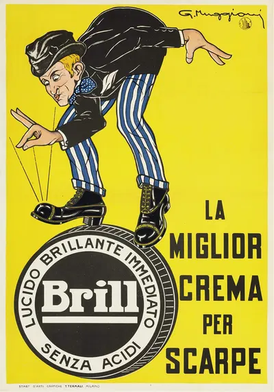 Brill, La Miglior Crema Per Scarpe by Giorgio Muggiani, 1930 — digital art print download