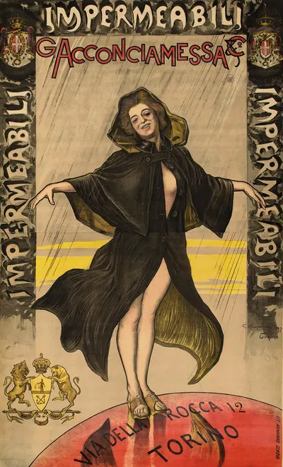 Impermeabili Acconciamessa by Giovanni Battista Carpanetto, 1897 — digital art print download
