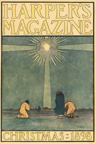 Harper's magazine, Christmas by Harvey Ellis, 1898 — digital art print download