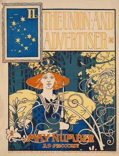 The union & advertiser, May number by Harvey Ellis, 1895 — digital art print download