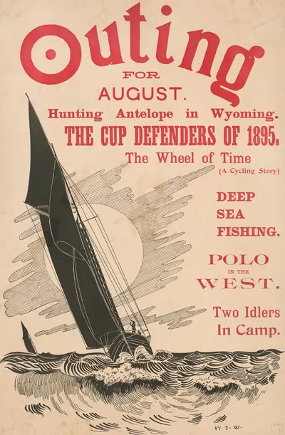 Outing for August by Henry Summer Watson, 1895 — digital art print download