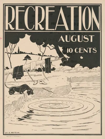 Recreation for August by Henry Summer Watson, 1896 — digital art print download