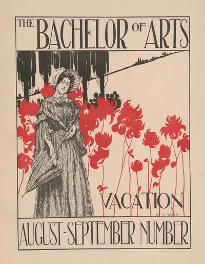 The Bachelor of Arts, vacation, August-September number by Henry Summer Watson, 1896 — digital art print download
