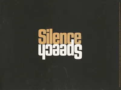 Speech – silence. Leviticus by Herb Lubalin, 1965 — digital art print download