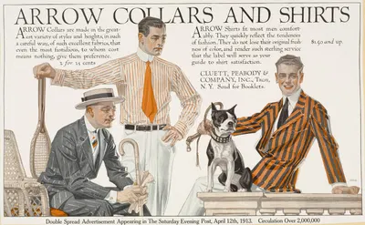 Arrow collars & shirts. Saturday evening post by Джозеф Кристиан Лейендеккер, 1895 - 1917 — digital art print download