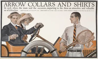 Arrow collars & shirts by Джозеф Кристиан Лейендеккер, 1912 — digital art print download