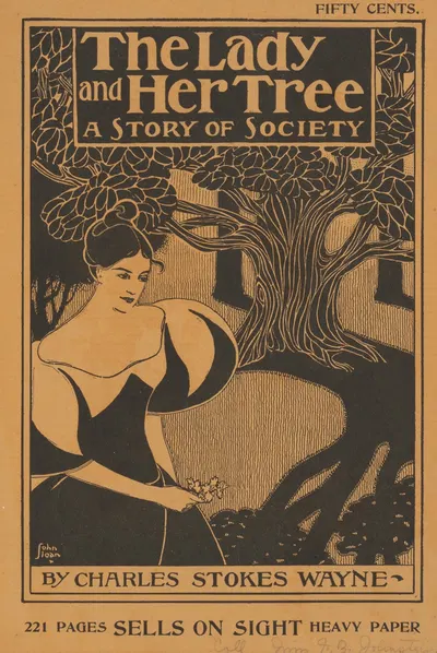 The Lady & Her Tree by Charles Stokes Wayne by John Sloan, 1890 — digital art print download