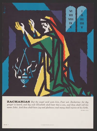 Zacharias by Joseph Binder, 1962 — digital art print download