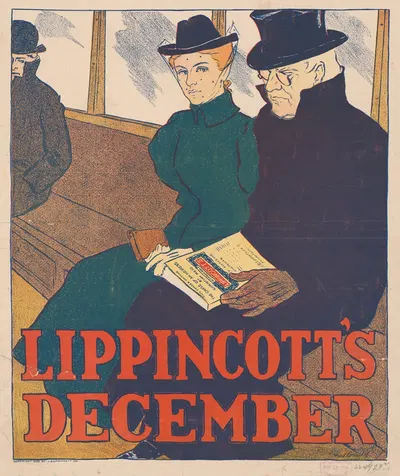 Lippincott's December by Joseph Gould, 1896 — digital art print download