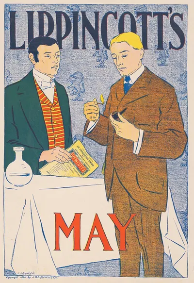 Lippincott's May by Joseph Gould — digital art print download