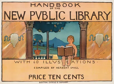 Handbook of the new public library in Boston by Иосиф Линдон Смит — digital art print download