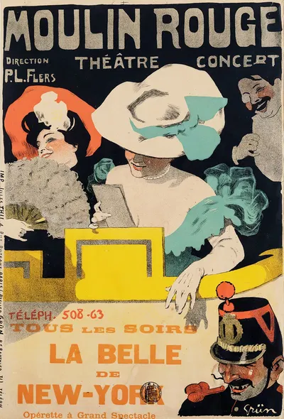 La Belle De New York by Jules-Alexandre Grün, 1895 — digital art print download