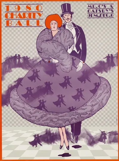1980 charity ball by Lanny Sommese, 1980 — digital art print download