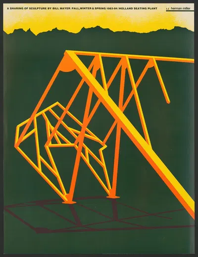 A sharing of sculpture by Bill Mayer by Lanny Sommese, 1984 — digital art print download