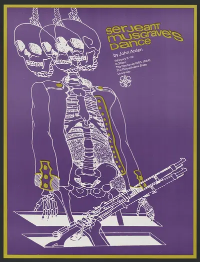 Serjeant Musgrave's dance by John Arden by Lanny Sommese, 1970 — digital art print download