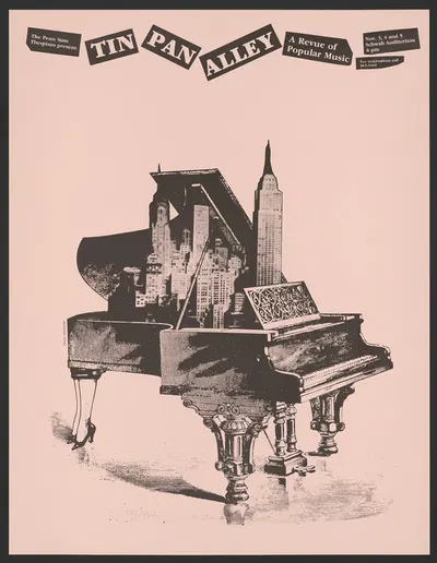 Tin pan alley – a revue of popular music by Lanny Sommese, 1980 — digital art print download
