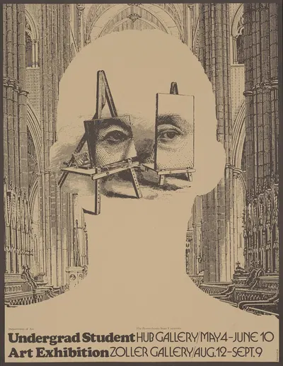 Undergrad student art exhibition by Lanny Sommese, 1979 — digital art print download
