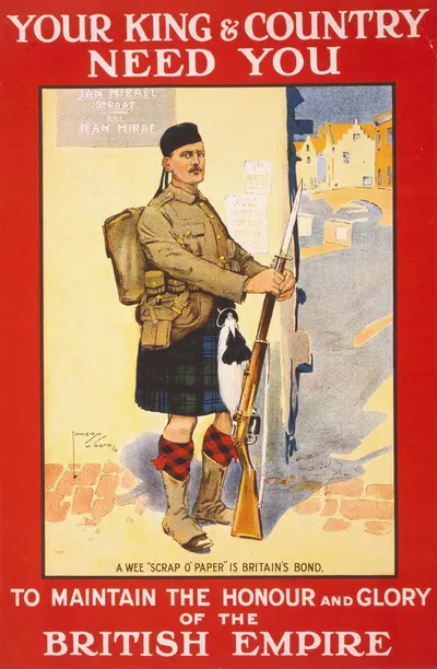Your king & country need you to maintain the honour & glory of the British Empire by Лоусон Вуд, 1914 — digital art print…