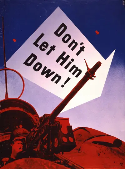 Don't let him down by Lester Beall, 1941 — digital art print download