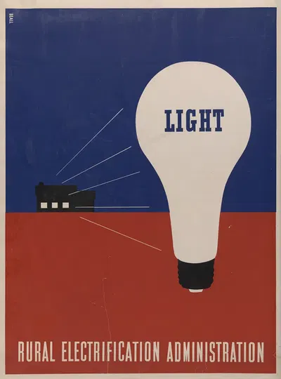 Light – Rural electrification administration by Lester Beall, 1930 — digital art print download