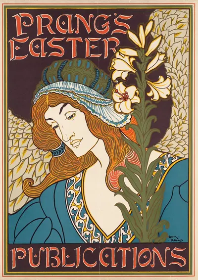 Prang's Easter publications by Louis Rhead, 1896 — digital art print download